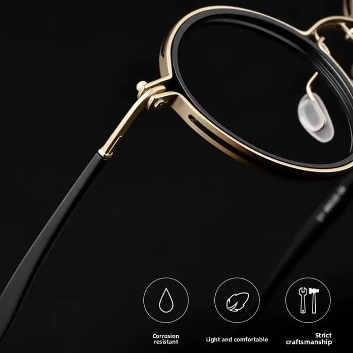 Monture de lunettes ronde classique pour hommes