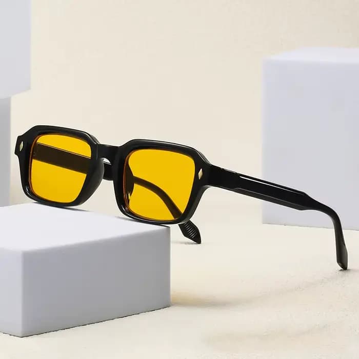 Lunettes de soleil orange pour hommes