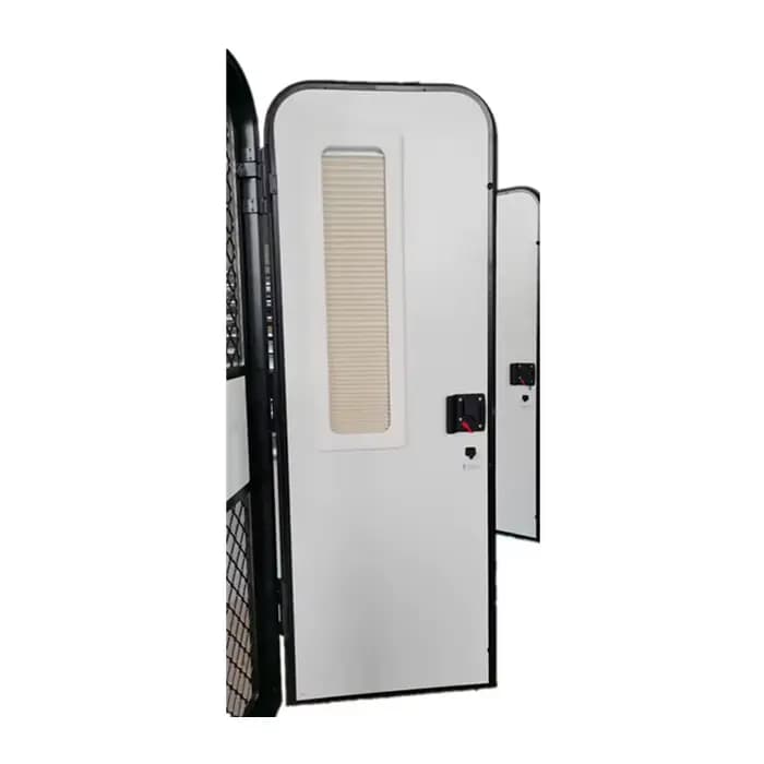 Nouvelle conception de porte de camping-car en alliage d'aluminium avec fenêtre en verre