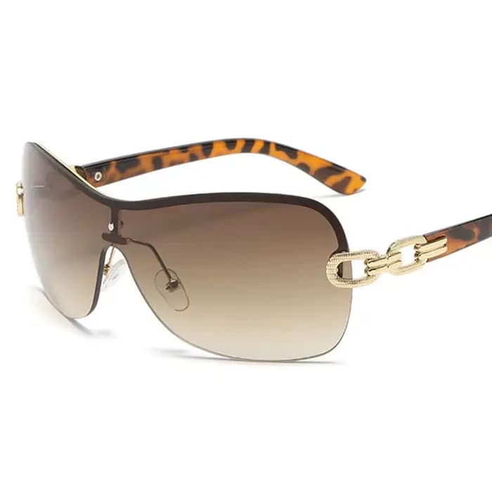 Lunettes de soleil à double anneau pour hommes et femmes