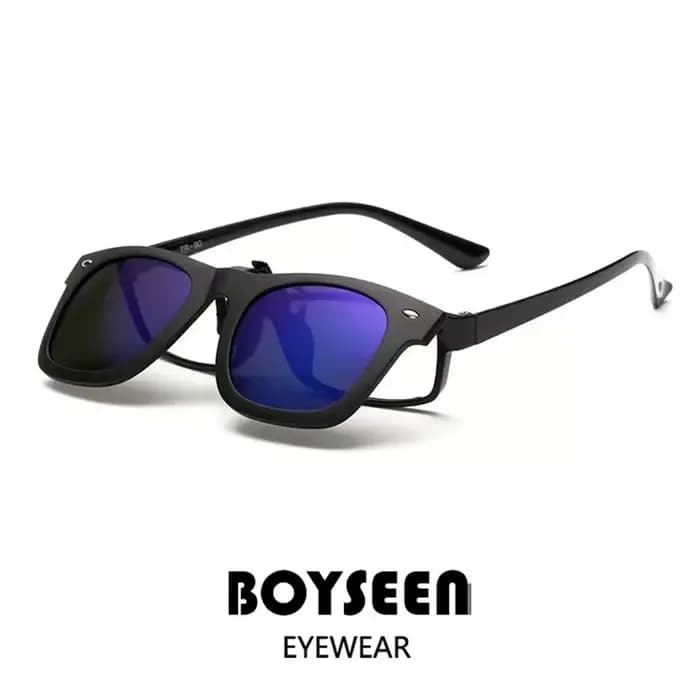 BOYSEEN 2026 Produit Tendance Lunettes de Soleil Photochromiques Polarisées à Clipser pour Hommes et Femmes