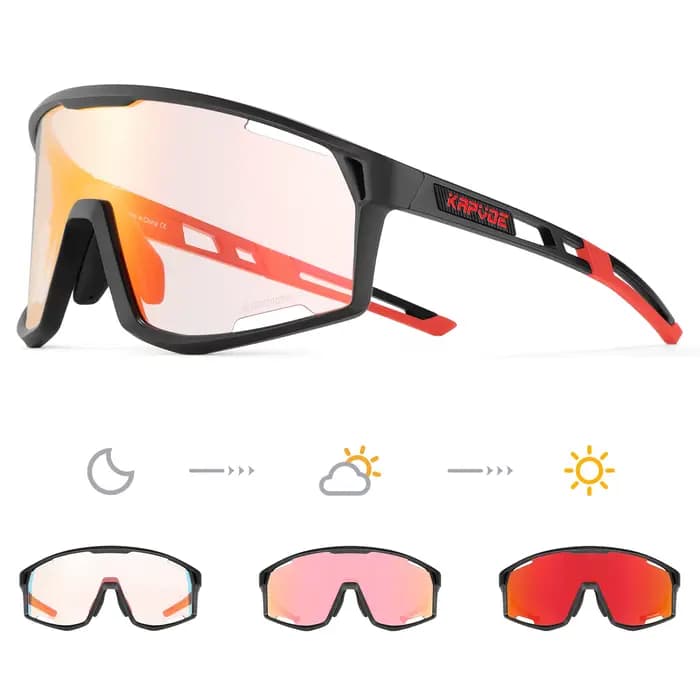 KAPVOE lunettes de cyclisme à couleur changeante pour hommes et femmes