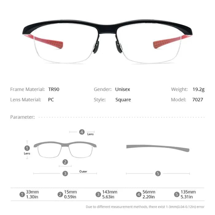 Boom ILLESI-Lunettes de vélo ultralégères sans monture pour hommes
