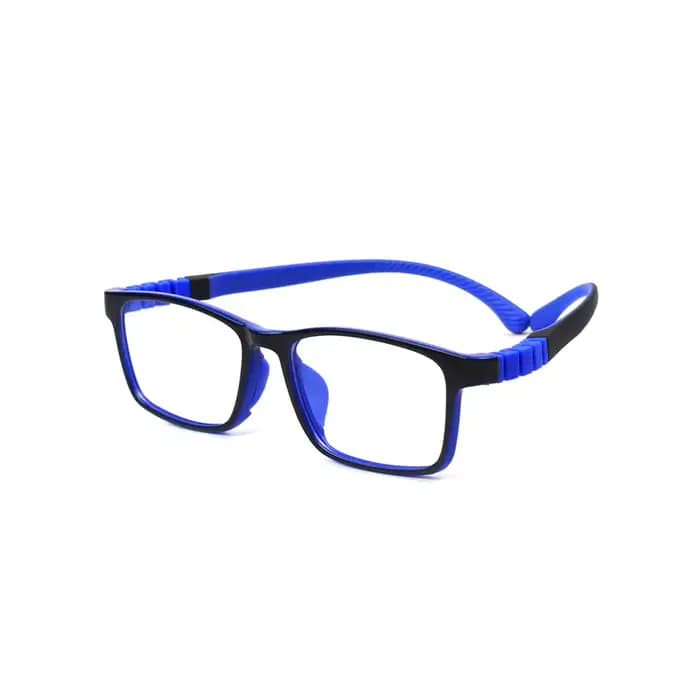Enfants lunettes cadre spécifications optiques rectangulaire Silicone TR90