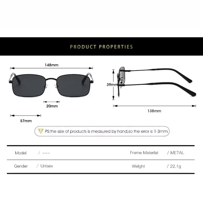 Lunettes de lecture teintées carrées en métal pour hommes