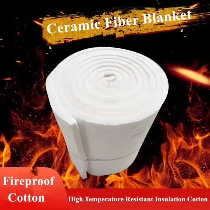Coton ignifuge 1650 ℃ Coton réfractaire d'isolation de fibre de céramique d'aiguille de silicate d'aluminium pour le contenant du zirconium de chaudière