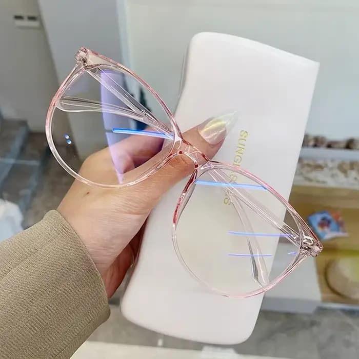 Lunettes optiques Anti-lumière bleue unisexe rétro ultralégères à grande monture carrée