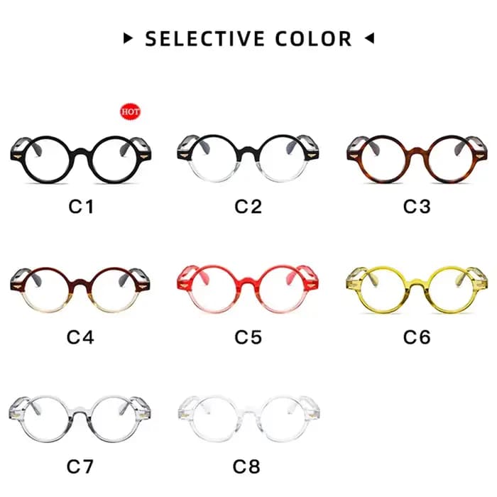 Monture de lunettes rondes de haute qualité pour hommes et femmes