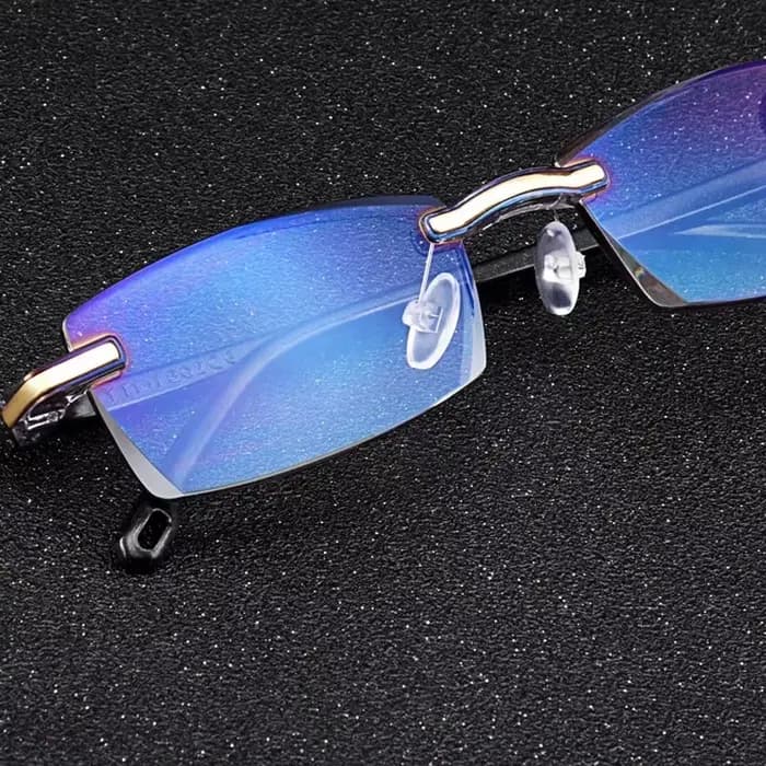 Lunettes de lecture carrées sans cadre pour hommes et femmes