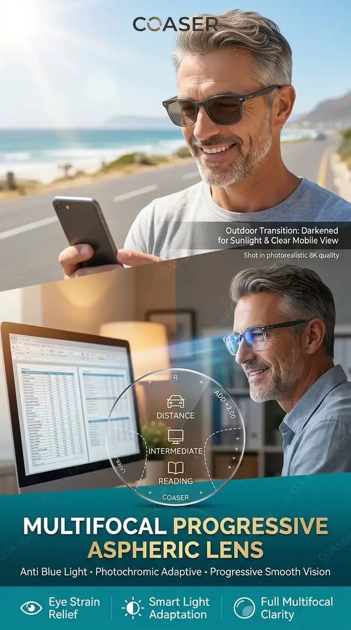 Lunettes Progressives sur Ordonnance