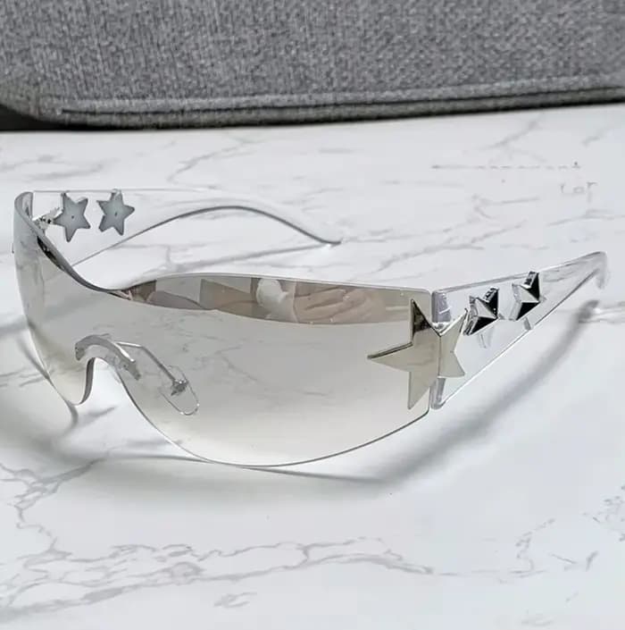 Lunettes Y2K multicolores pour femmes