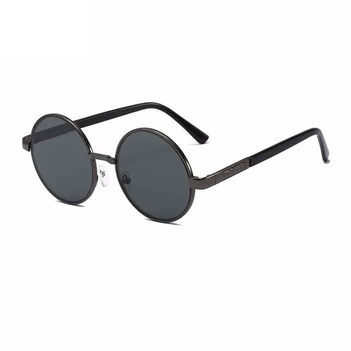 Shatar nouvelles lunettes de soleil verre cristal lentille synthétique pour hommes femmes cadre rond en métal miroir de