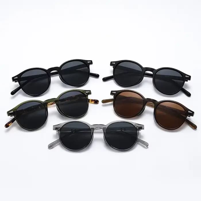 Marque de mode Vintage lunettes de soleil rondes 2025 femmes de luxe concepteur petites