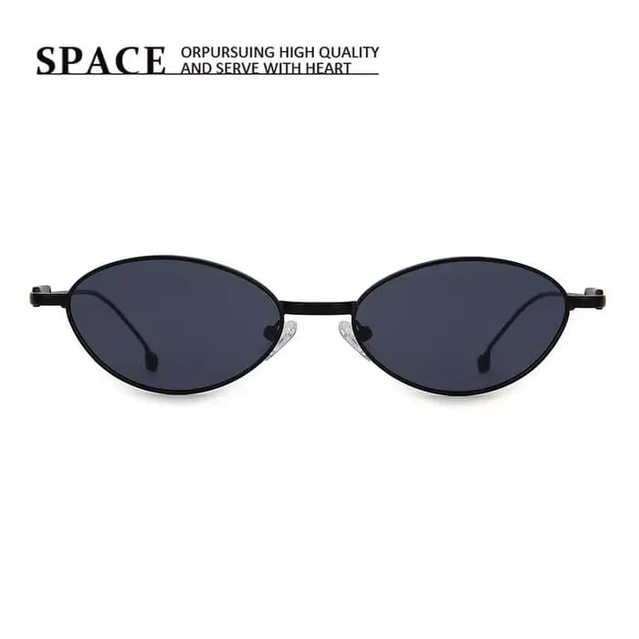 Lunettes de soleil polarisées ovales rétro japonaises de luxe en métal pour hommes et femmes