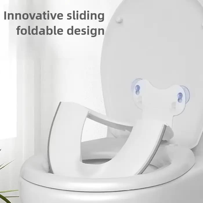 Siège de toilette pliable pour enfants, siège d'apprentissage de la propreté portable avec barrière anti-urine, siège de toilette universel pour enfants avec ventouses