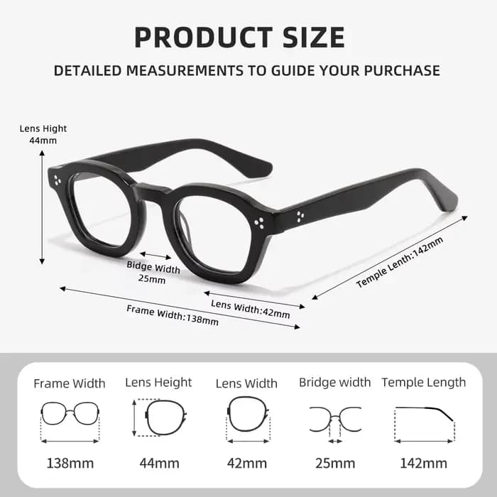 Nouvelles lunettes de vue de marque haut de gamme en acétate