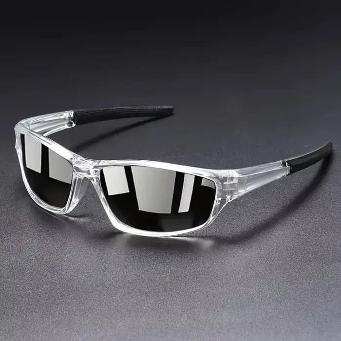 Une paire de lunettes de sport à la mode plein cadre
