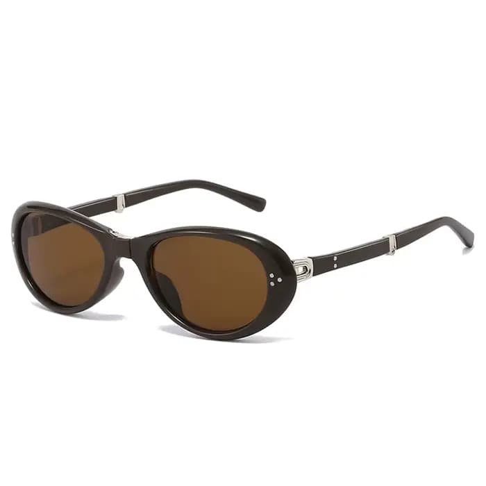 Lunettes de soleil ovales de styliste pour femmes et hommes