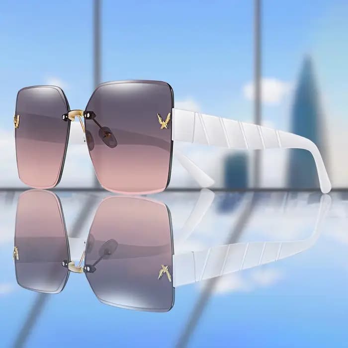 Lunettes de soleil de pêche tendance sans monture pour hommes et femmes