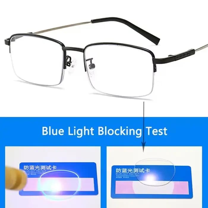 Lunettes de lecture photochromiques progressives en alliage de titane pour femmes et hommes