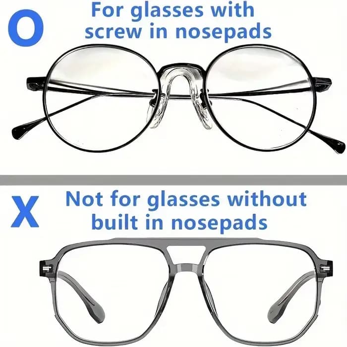 Ensemble de 5 coussinets de nez confortables pour lunettes - Conception airbag pour soulager la pression