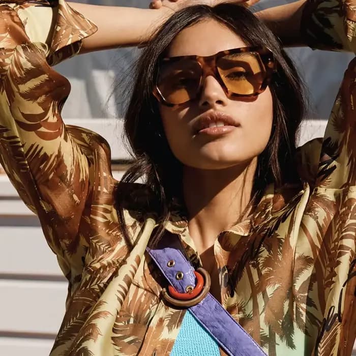 Lunettes de soleil caramel pour femmes