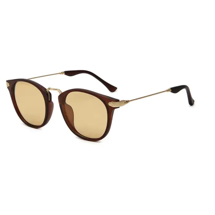 Italie Design lunettes de soleil polarisées pour hommes TR90 ultraléger Vintage rond femmes nuances UV400