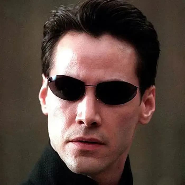 Lunettes de soleil polarisées classiques style Agent Smith pour hommes