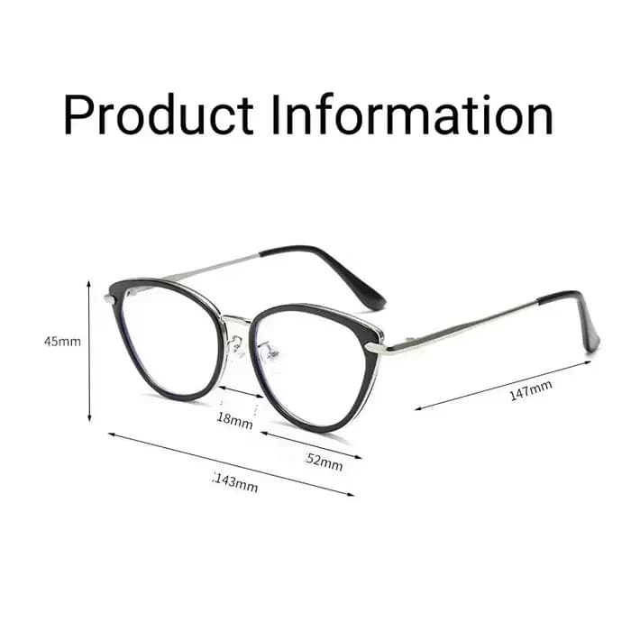 Lunettes de myopie finies œil de chat pour femmes et hommes