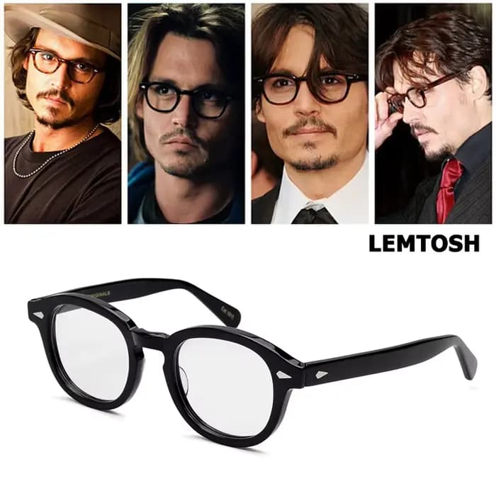 Johnny Depp lunettes cadre hommes Lemtosh