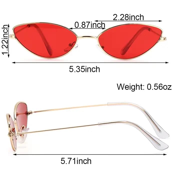 Lunettes de soleil rétro à petit cadre pour femmes