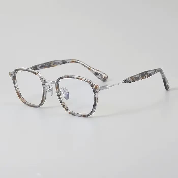 Lunettes en titane, montures ovales vintage en acétate faites à la main pour femmes et hommes
