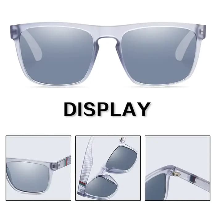 Ravenisa mode carré Vintage lunettes de soleil polarisées hommes femmes rétro conduite pêche