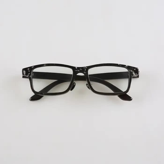 Lunettes en corne de buffle cratère Concave convexe irrégulier texturé mince cadre rectangulaire étroit personnalisé