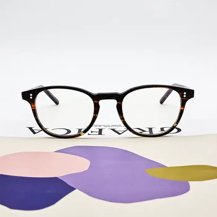 Montures de lunettes ovales classiques rétro en acétate OV5219 pour hommes
