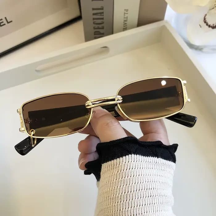 Lunettes de soleil rectangulaires pour hommes et femmes