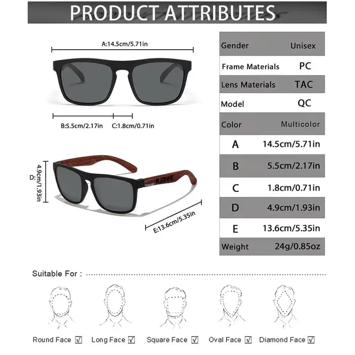 Lunettes de soleil polarisées UV400 KAROS