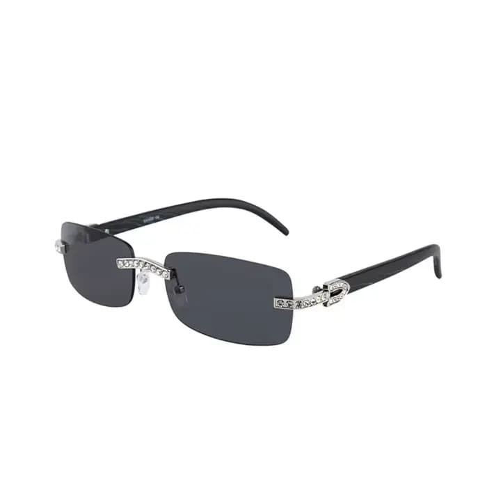 KENBO 2024 Vintage sans monture Rectangle lunettes de soleil pour femmes hommes luxe