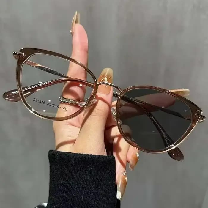 Lunettes de soleil photochromiques œil de chat pour femmes et hommes