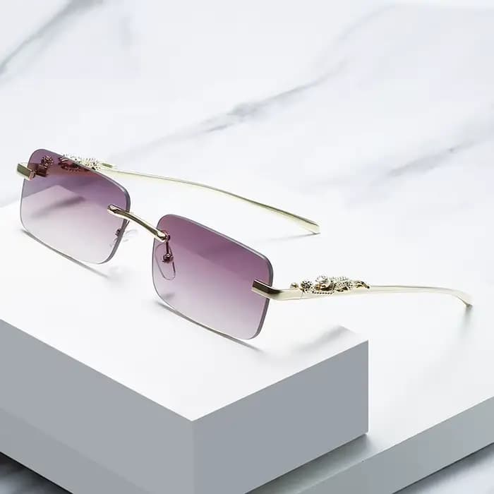 Monture de lunettes sans monture pour femmes et hommes