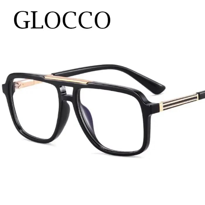 Lunettes de lecture carrées à double pont pour hommes