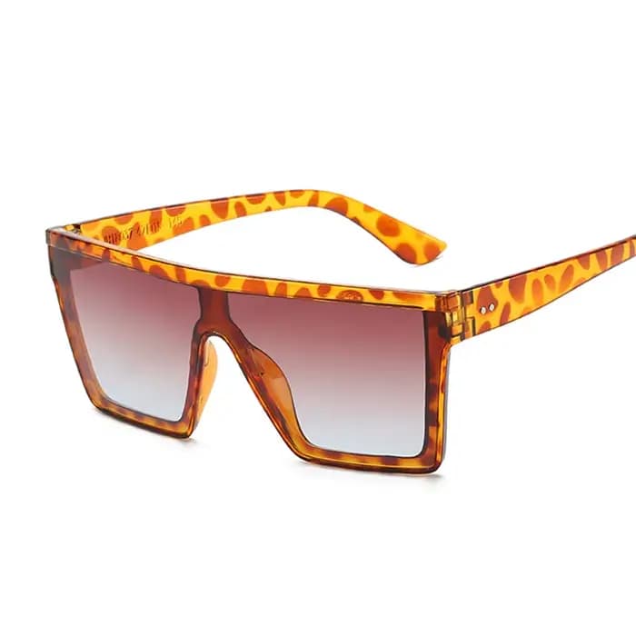 Lunettes De soleil carrées surdimensionnées noires De luxe pour femmes