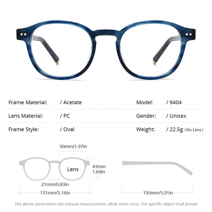 HEPIDEM acétate lunettes cadre femmes 2026 nouvelle marque ovale