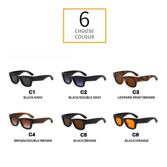 Nouvelle mode décontracté Orange carré lunettes de soleil pour femmes hommes Vintage haute qualité