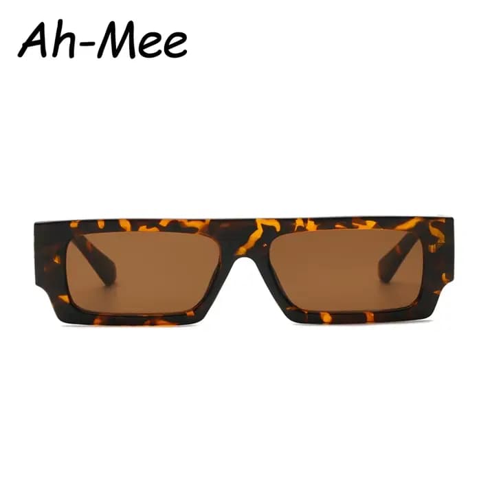Mode petites montures lunettes de soleil carrées hommes femmes rétro nuances Rectangle Vintage jaune noir