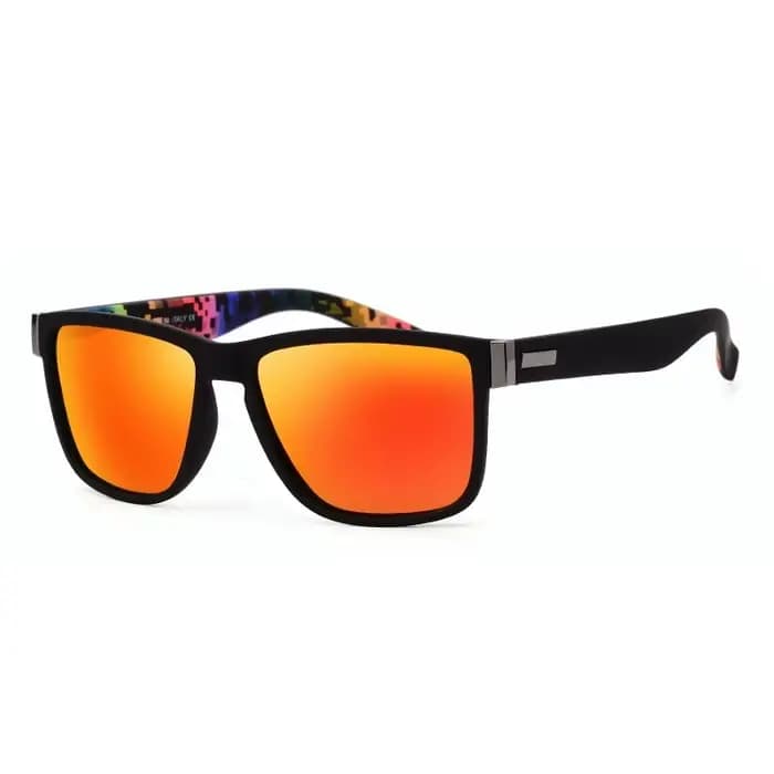 Lunettes de soleil polarisées Vintage carrées à motif de mode pour hommes et femmes