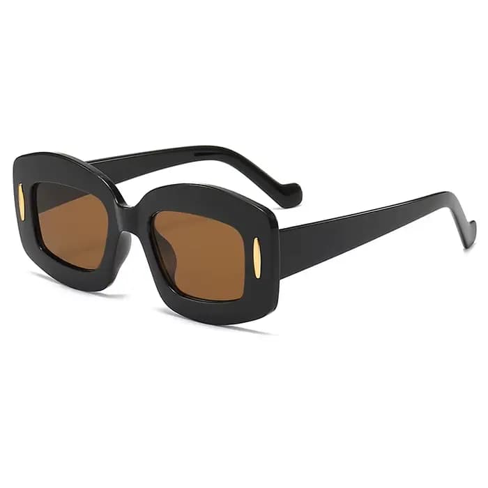 Lunettes de soleil ovales vintage à grande monture pour hommes et femmes
