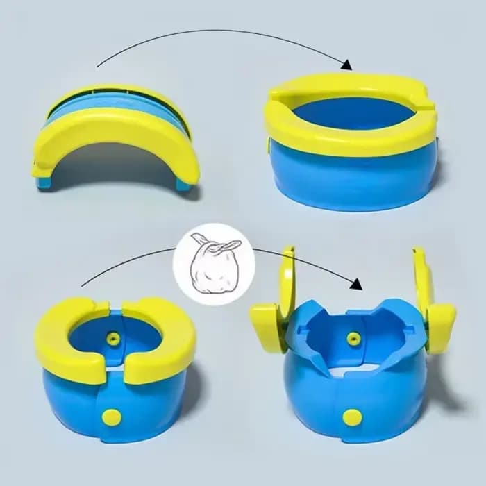 Siège d'entraînement de pot pliable pour enfants, siège de toilette facile à nettoyer, cadeau d'anniversaire pour garçons et filles, pot de voyage Portable pour bébé