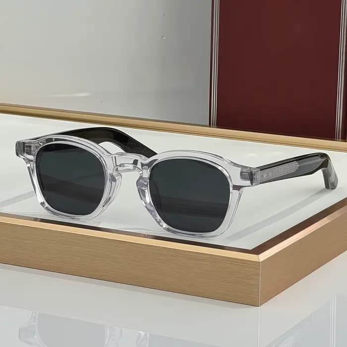Lunettes de soleil carrées artisanales JMM ZEPHIRIN EPOXY pour homme