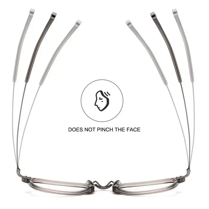 Lunettes rétro à monture ovale ultralégère